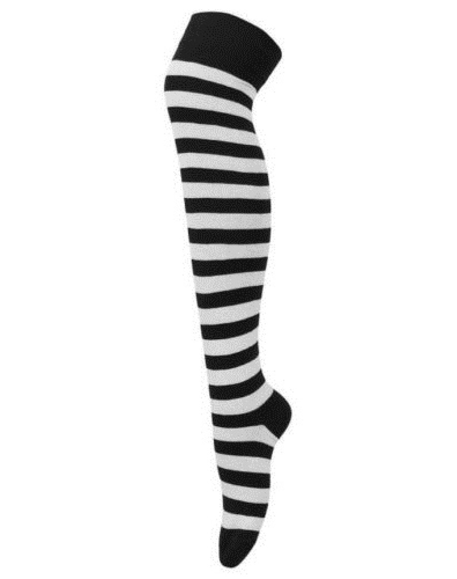 Striped over the on sale knee high socks